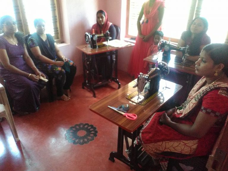 Self employment training programme for women at our mission fields
